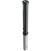 Ornamental bollard | steel tube � 108 mm | height above ground 750 mmtotal length approx. 1100 mm | removable, with triangular locking mechanismacc. with DIN 3223, self-engaging lockwith hot-dip galvanized ground socket part-no. 470.10approx. 500 mm below ground | without eyelet